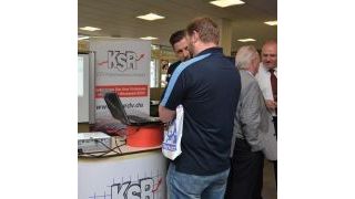 Großes Interesse an innovativer Software: der KSR-Messestand am ZKF-Branchentreff 2015 in Heidelberg. (KSR)