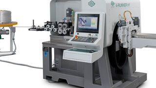 Die Rohrbiegemaschine 4-Runner H1 bearbeitet vollautomatisch Rohre vom Coil. (AD Foto Nadia Baldo)