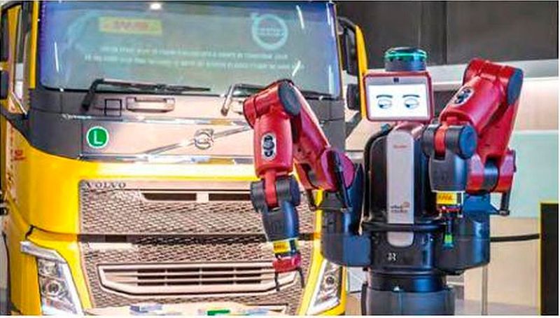 Baxter: Im DHL-Center Asia Pacific sorgt Roboter Baxter für Ordnung (Bild: DHL)