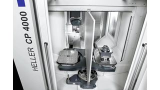 The stiff swivelling head geometry and rigid spindle locking are said to ensure high performance. (Heller)