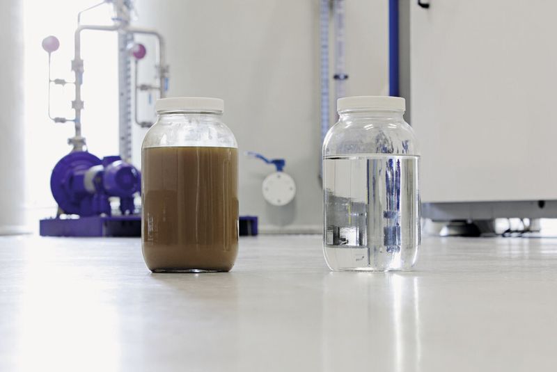 Abwasser- und Destillatprobe. (Bild: H2O)