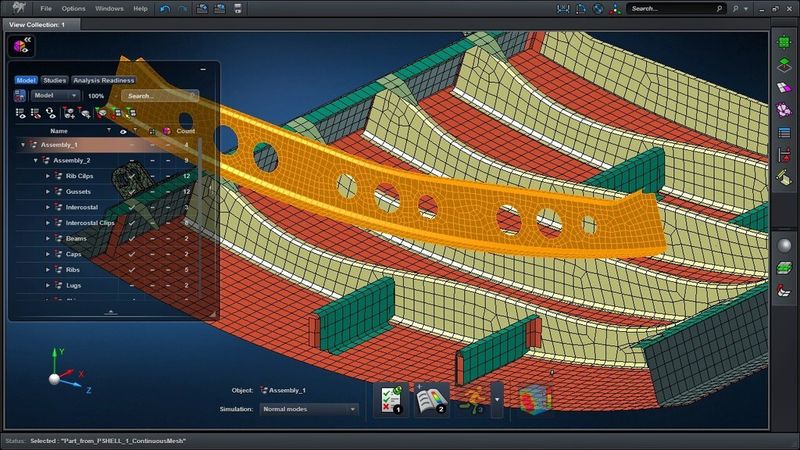 Neue Features für die Modellierung und Berechnung sollen den Arbeitsprozess im Engineering verbessern und die Produktivität steigern. (Bild: MSC Software)