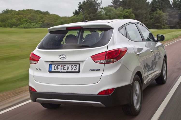 Äußerlich sieht man dem ix35 Fuell Cell seine außergewöhnliche Antriebstechnik nicht an. (Foto: Hyundai)