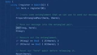 Beispielcode aus Microsofts Quantencomputer-Programmiersprache Q#.  (Bild: Microsoft)