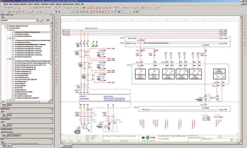 Vom Aufstellplan bis zum Detail wurde die komplette Elektroplanung des „Astraios“-Prüfstandes mit Eplan Electric P8 durchgeführt. (Schaeffler)