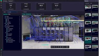 Der „Digital Twin Composer“ von Siemens erstellt industrielle Metaverse-Umgebungen in großem Maßstab und ermöglicht es Unternehmen, industrielle KI, Simulationen und physikalische Echtzeitdaten zu nutzen. (Bild: Siemens AG)