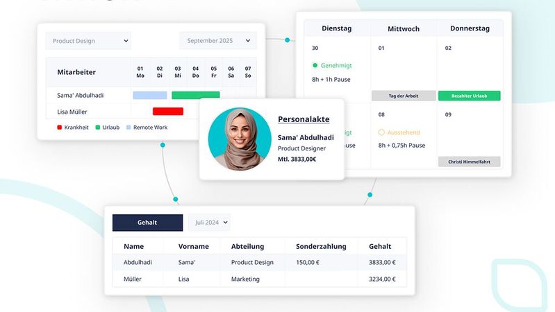 „Ninox HR“ ist die neue HR-Software , die für mittelständische Unternehmendie Schlüsselprozesse digitalisiert und automatisiert.(Bild:  Ninox)