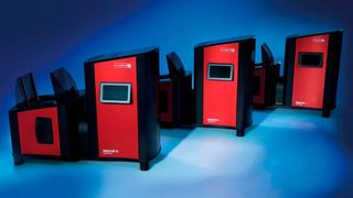 Laser-Marking-Systeme für die teil- und vollautomatisierte Bearbeitung individueller Druckaufträge.  (Murrplastik Systemtechnik)