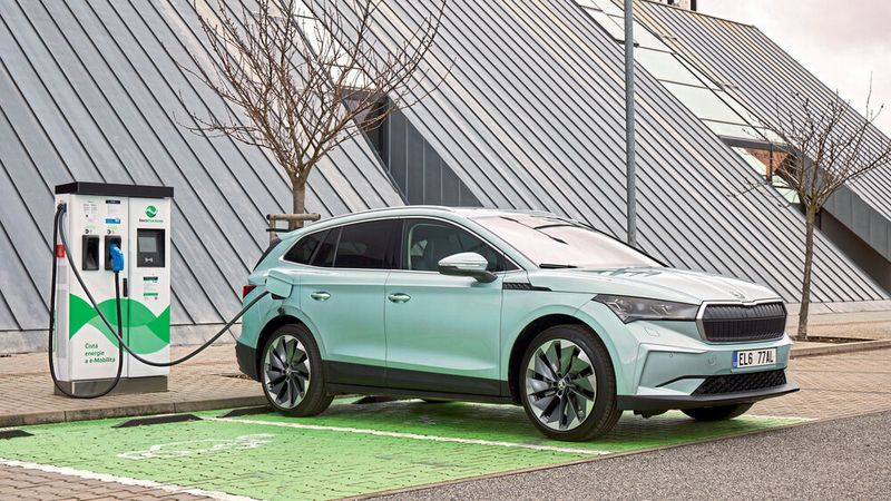 Elektroautobestseller in Europa, Platz 7: Skoda Enyaq. (Bild: Skoda)