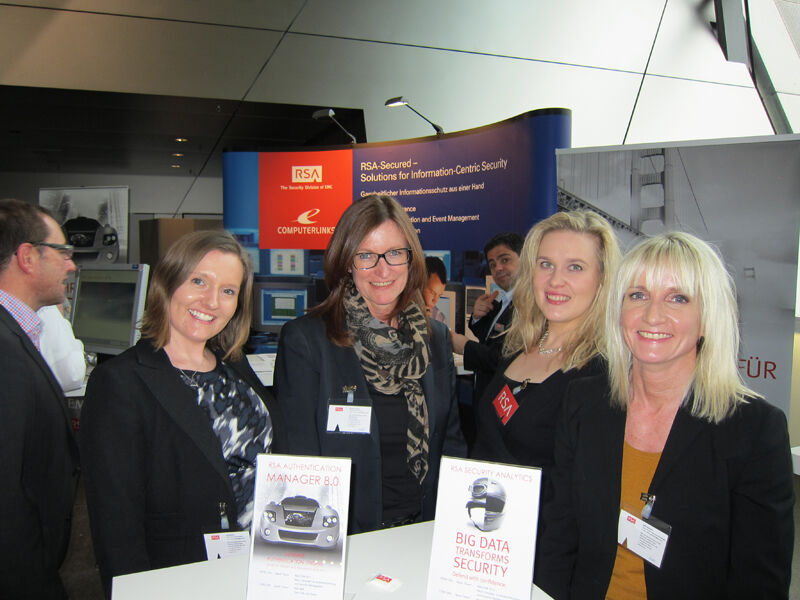 Frauenpower bei RSA (v. l.) Julie McGinley, Rita Wechselberger, Minna Miettinen und Judith Hesemann (IT-BUSINESS)