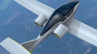 Das Elektro-Flugzeug E-Fan 2.0 von Airbus soll mit 120 Lithium-Polymer-Akkus eine Flugzeit zwischen 45 bis 60 min ermöglichen. Die Version 4.0 ist bereits in der Entwicklung. (Bild: Airbus)