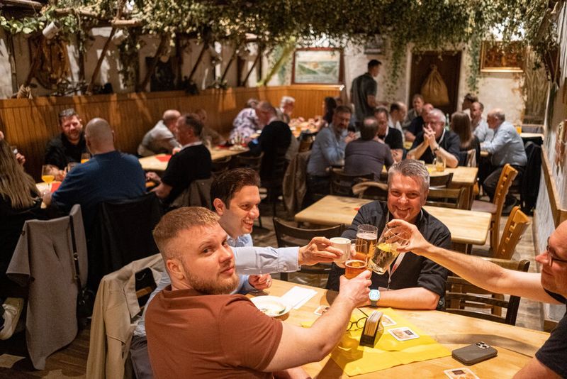 Gute Laune herrschte am Comspot-Tisch. (Bild: Niklas Christensen)