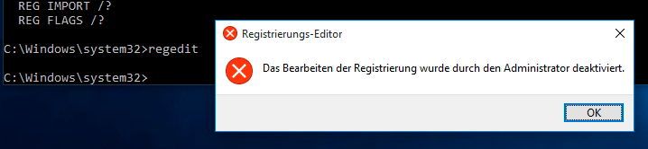 Ein Praxisbeispiel ist das Blockieren von Registry-Änderungen für Anwender. Die Einstellungen finden sich im Registry-Pfad „HKCU\Software\Microsoft\Windows\CurrentVersion\Policies\System“. Wird hier ein neuer DWORD-Wert mit der Bezeichnung „DisableRegistryTools“ und dem Wert „1“ erstellt, darf der Anwender die Registry auf dem Rechner nicht mehr ändern. (Bild: Thomas Joos)
