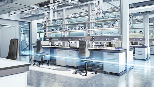 Bimos bietet ergonomische Stühle und Sitzmöbel speziell für Laborumgebungen an.(Bild:  Bimos)