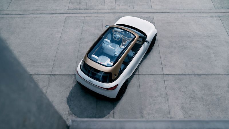 Smart ganz anders: Aus dem Zweisitzer mit knappen Abmessungen wird ein 4,29 Meter langes Kompaktfahrzeug mit Platz für fünf Personen. (Bild: Smart)