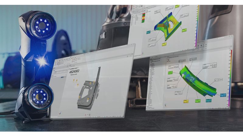 Faro Creaform und InnovMetric stärken ihre Partnerschaft mit einer Integration der Faro Creaform 3D Scanner-Datenerfassung in PolyWorks Inspector.(Bild:  AMETEK)
