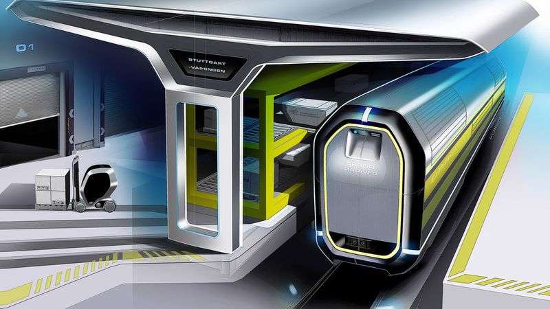 Der Zug kann die letzten Meter zum Ankunftsort autonom fahren und wird mithilfe von Sensoren gesteuert. (DLR)