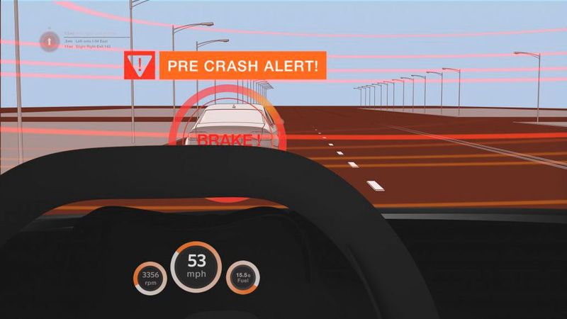 Fahren (teil)autonome Fahrzeuge zu dicht auf, erkennen Sensoren die Gefahr und greifen ein. (Bild: Osram Opto Semiconductors)