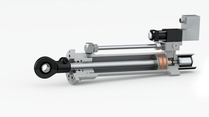Platz 8: Mehr Intelligenz für Hydraulikzylinder – Sensoren werden bei der Herbert Hänchen GmbH schon lange in Hydraulikzylinder integriert. Nun sollen die generierten Daten so aufbereitet werden, dass sie sich für Industrie-4.0-Anwendungen eignen. (Bild: Hänchen)