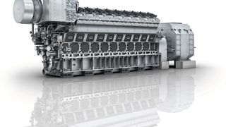 Der 48/60-Motor von MAN Energy Solutions ist für maritime und stationäre Anwendungen geeignet. Pro Zylinder werden über 1000 kW erzeugt, was in etwa der Leistung von 13 Pkw-Motoren entspricht.  (Bild: MAN Energy Solutions)