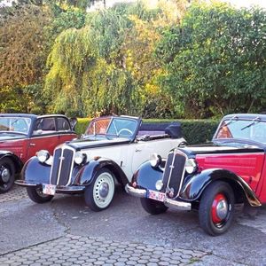 Gebaut in Zwickau (Sachsen): DKW F8 Cabrio.  Wie alle DKW „Frontwagen“ wurde er im Audiwerk in Zwickau gebaut. Kriegsbedingt endete nach etwa 50.000 gebauten Fahrzeugen 1940 die Produktion.(Bild:  Hubert Rein)