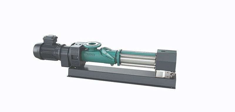 : Exzenterschneckenpumpen arbeiten sehr häufig in Anwendungen mit hohem Verschleiß an der Pumpe. Mit der Stator-Einstelleinheit kann der Stator von Exzenterschneckenpumpen mit iFD-Stator nachjustiert werden. (Bild: Netsch)