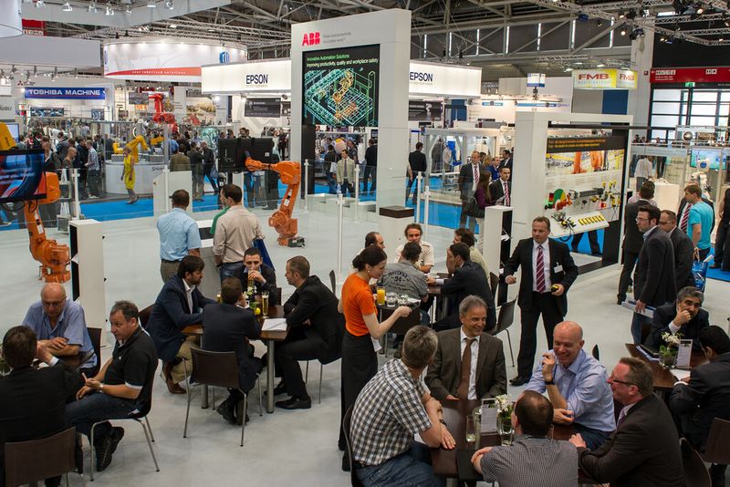 Rückblick: Impressionen von der Automatica 2012. (Bild: Messe München)