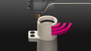 In 3D-gefertigte Bauteile kann Intelligenz gedruckt werden. So wird vorausschauende Wartung auch bei individuellen Verschleißteilen möglich. (Igus)