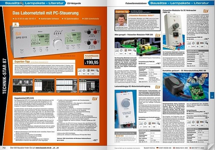 ELV-Katalog 2015: Neuigkeiten, Projekte, Produkte - eine kleine Katalogauswahl (Bild: ELV)