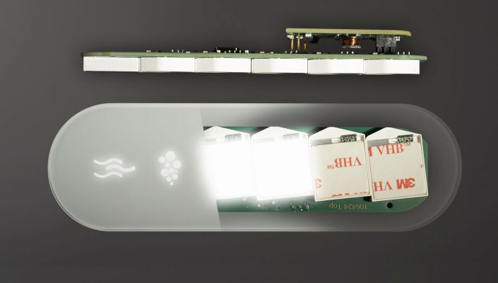 Bild 4:  Der ITO-Key ist auch als Verbundausführung erhältlich, wobei mehrere Grundkörper der Minimalausführung verbaut und mit einer gemeinsamen Auswertelektronik kombiniert werden können. (Bild: LNT)