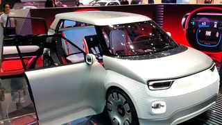 In Sachen Elektro hat Fiat bislang wenig zu bieten. Hier zu sehen ist die Studie Centoventi. (SP-X/Michael Gebhardt)