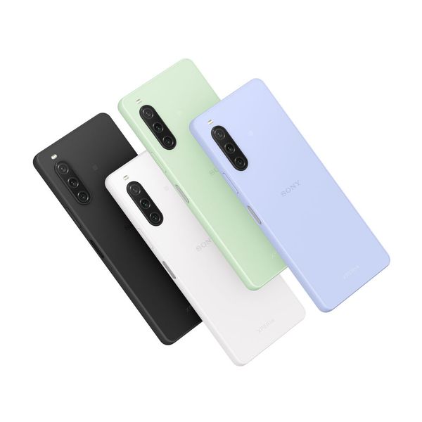 Erhältlich ist das 5G-fähige Xperia 10V in den Farben Lavendel, Salbeigrün, Weiß und Schwarz. (Bild: Sony)