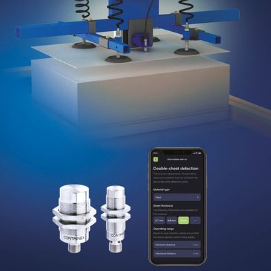 Doppelblech-Sensoren von Contrinex verhindern Werkzeugschäden an Umformanlagen und Pressen.
 (Bild: Contrinex Sensor )