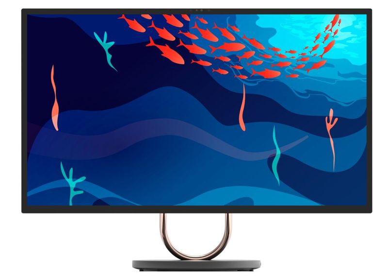 Der Yoga AiO 9i besteht im Wesentlichen aus einem 31,5 Zoll großen 4K-Display und arbeitet mit den neuesten Intel Core i9 Prozessoren der 13. Generation. (Bild: Lenovo)