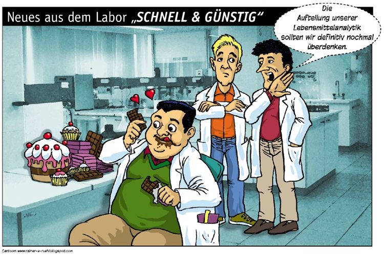 Übersicht unserer Bildergalerien (Comic: www.rainer-e-ruehl.blogspot.com) (Bild: LABORPRAXIS/Rühl)