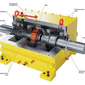 Hohe Drehzahlen und verschleißfreier Leerlauf: Konstruktiver Schlüsselfaktor der neuen FHHS-Gehäusefreiläufe ist die hydrodynamische Klemmrollenabhebung, bei der die Abhebekraft durch einen im Lager des Freilaufs geführten Ölstrahl erzeugt wird.(Bild:  Ringspann)