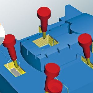 Hocheffiziente Bearbeitung von Ebenen im Werkzeug- und Formenbau.