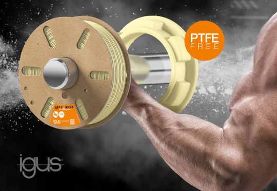 With Iglidur i190PF, Igus has developed a highly stable filament for the 3D printing of wear-resistant and PTFE-free special parts.(Image: Igus)