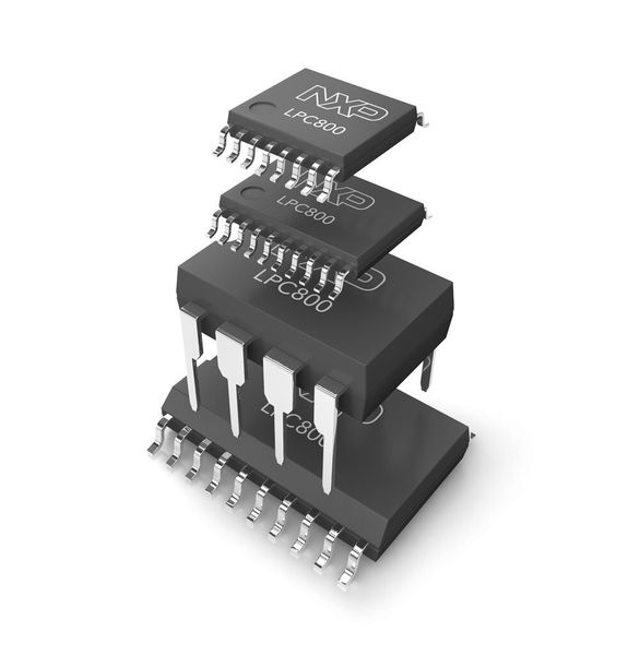 LPC800-Gehäuse: verschiedene Low-Pin-Count-Gehäuse stehen zur Verfügung (SO20, TSSOP20, TSSOP16 und DIP8) und ermöglichen ein effektives Prototyping (NXP)