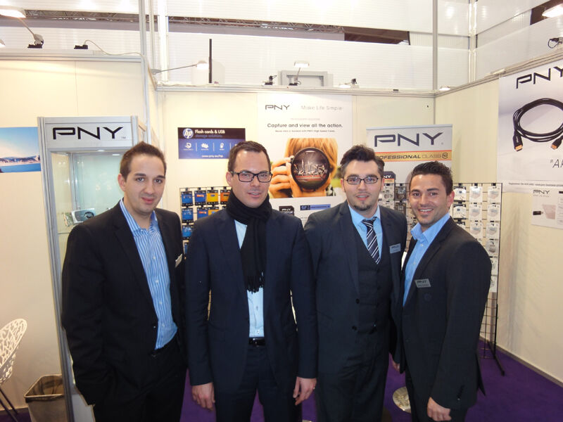 Das PNY-Dream-Team (v.l.): Adrian Bajazitov, Dominic Schweitzer, Andrea Rosa und Romeo Gramaglia (Archiv: Vogel Business Media)