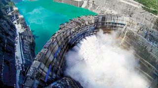 Auch die Volksrepublik China setzt auf Wasserkraftwerke, um den steigenden Energieverbrauch des Landes klimafreundlich zu decken. Eines davon ist das Wasserkraftwerk Wudongde, dem siebtgrößen seiner Art weltweit.  (Bild: Jumo)