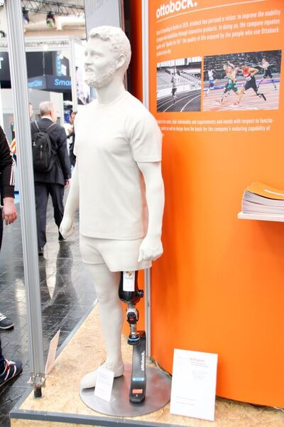 Heinrich Popow: Paralympics-Sieger mit einer Prothese von Ottobock und eingescannt mit dem Fullbody-3D-Scanner 