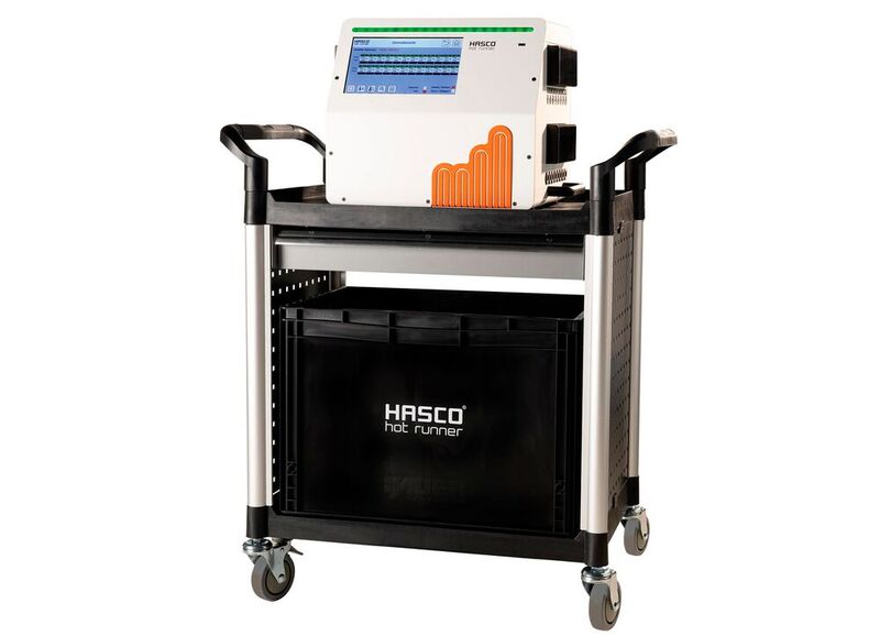 With the Go-Cart, Hasco offers a new option for positioning hot runner control systems directly on the injection moulding machine in a space-saving and safe way.
