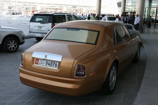Ein goldener Rolls Royce Phantom. (Archiv: Vogel Business Media)