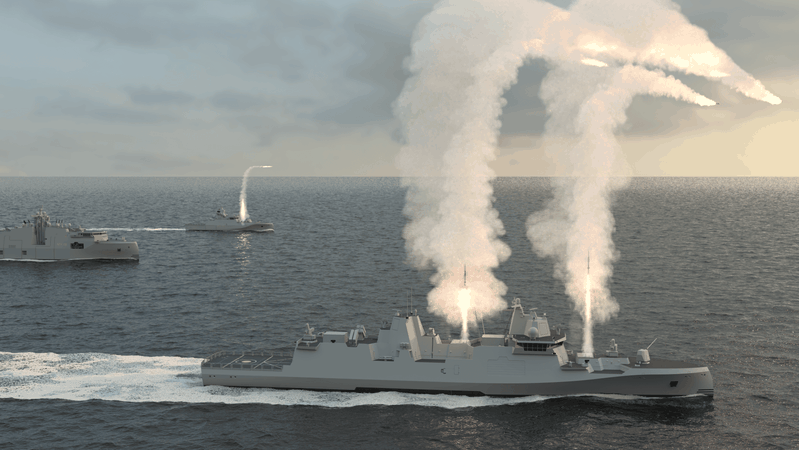 Rheinmetall unveils GMF140 next-generation guided missile frigate(Source:  Rheinmetall)