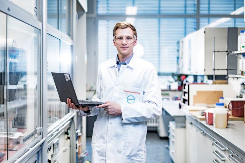 Data expert Jan Meyer helps to foster digital research and development at Covestro. (Covestro)