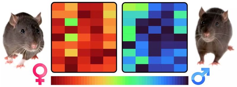 Geschlecht als Spektrum: Organe können bei einem Individuum teils männlich, teils weiblich geprägt sein – es bildet sich ein mosaikartiges Muster.(Bild:  © Diethard Tautz)