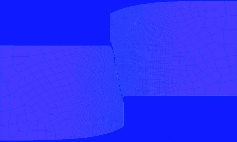 Simulation der Bruchinitiierung und Bruchausbreitung beim Scherschneiden. Bild: utg (Archiv: Vogel Business Media)