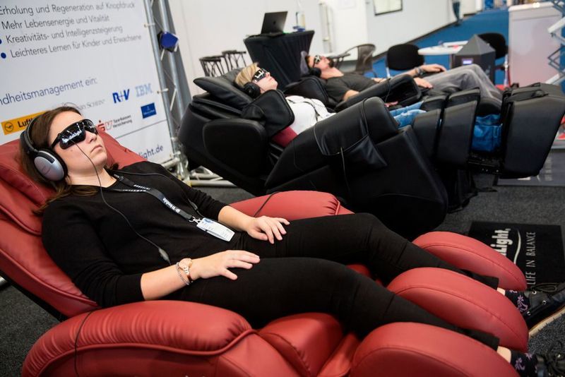 Zwischendurch ein kurzes Päuschen (HINTE Messe- und Ausstellungs-GmbH / INTERGEO)