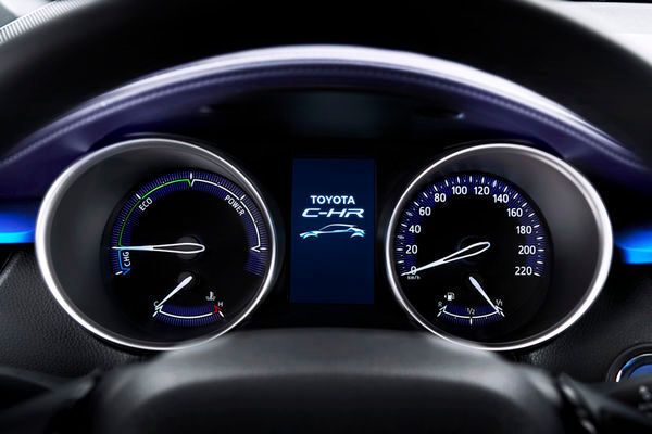 So wird das Kombi-Instrument im C-HR aussehen. (Toyota)